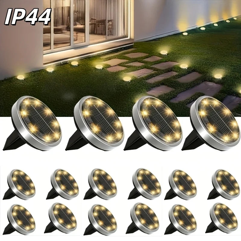 Solar Pathway Lights for Garden Patio Lawn and Landscape Lighting