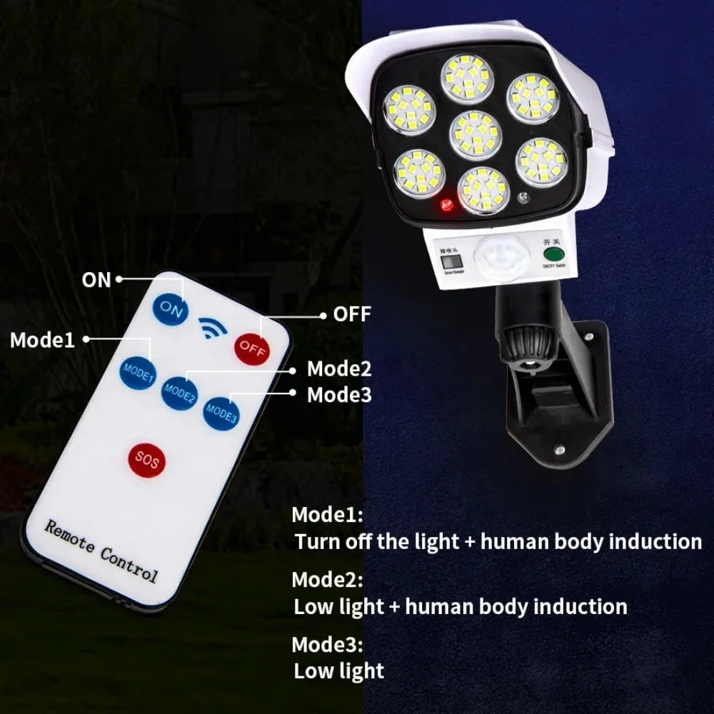 Outdoor Solar Motion Sensor Security Floodlights for Porch Garden Patio Lights