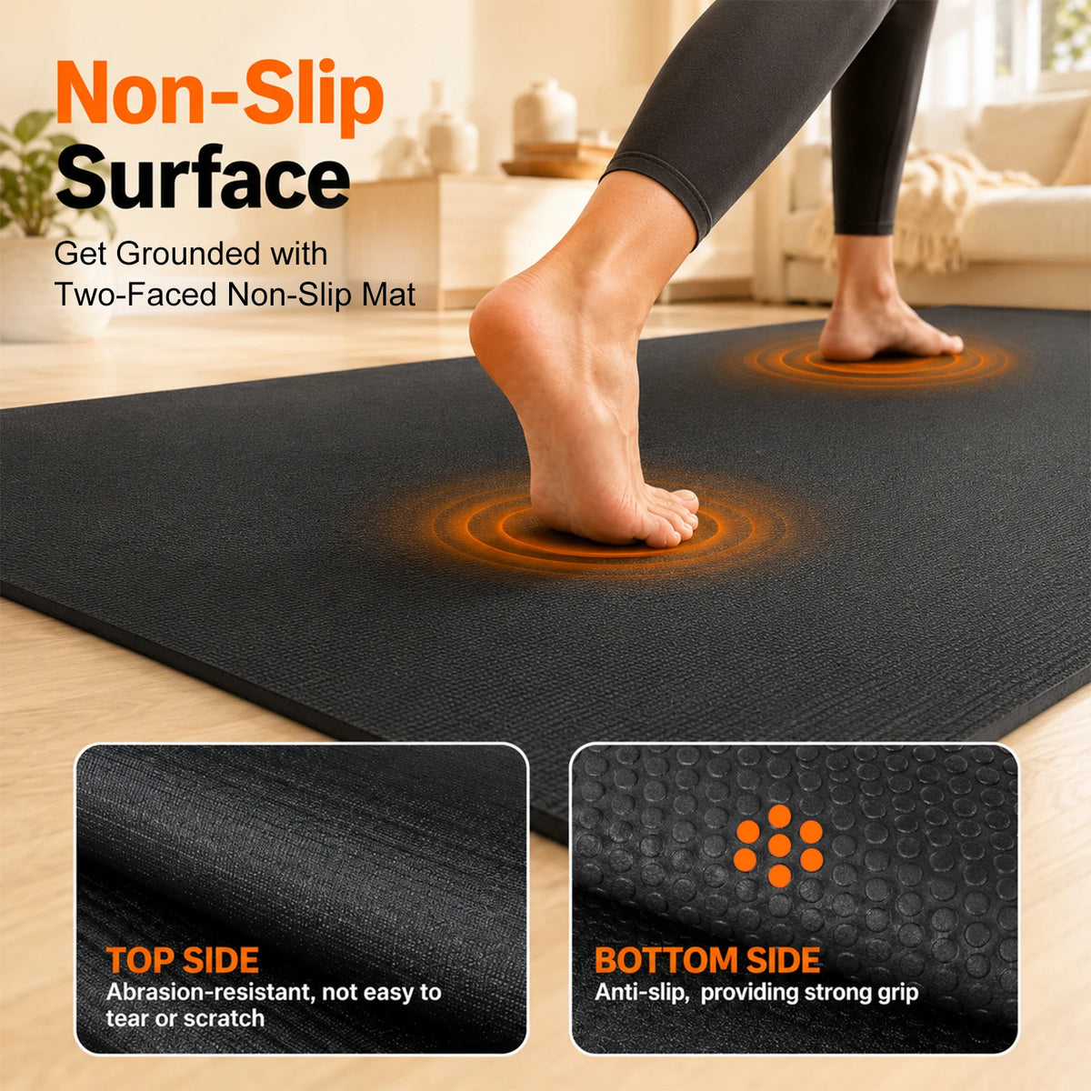 Premium Non Slip Workout Mat For Home Gym And Training