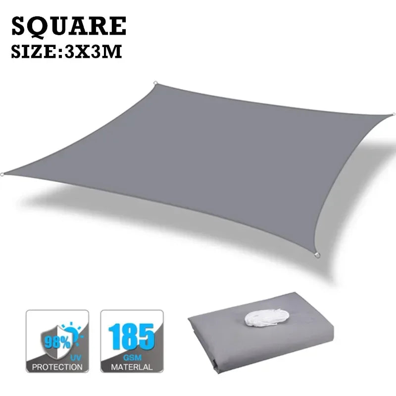 Waterproof Sun Shade Sail Canopy for Patio Garden and Camping