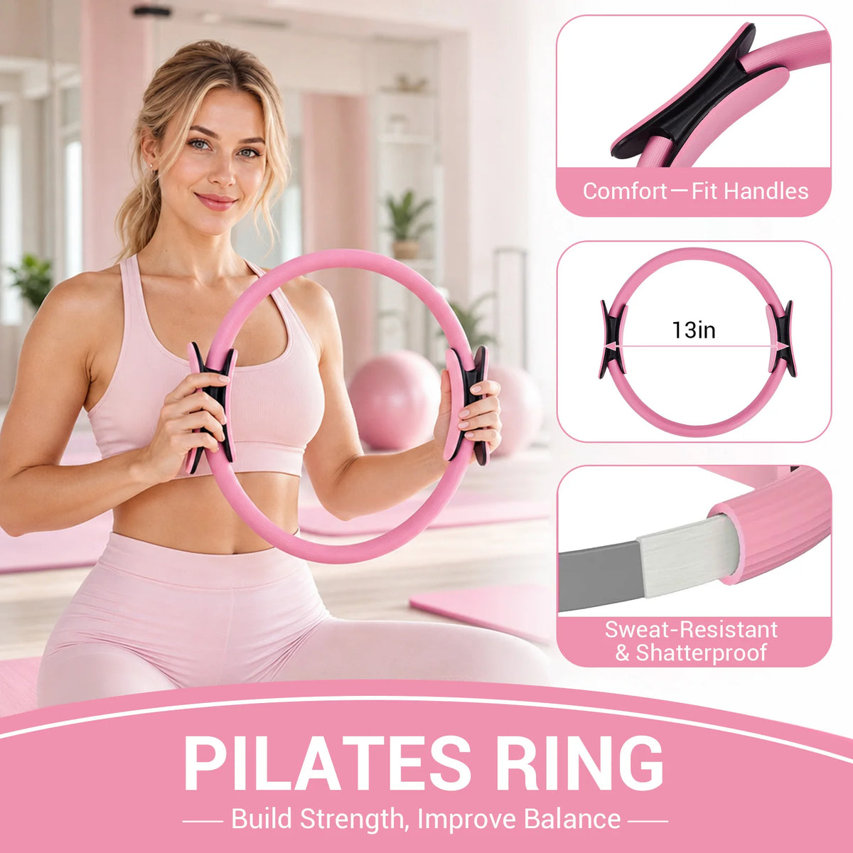 GAOMON 17-In-1 Pilates Ring Kit For Home Fitness Workouts