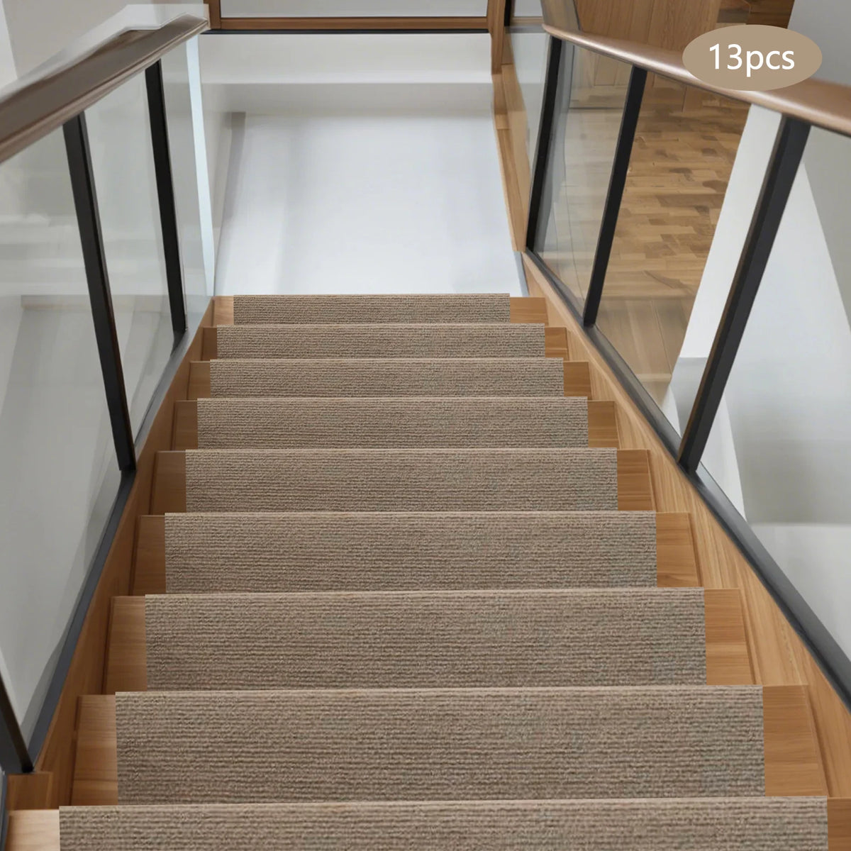 Bymaocar Non Slip Carpet Stair Treads for Home Floor Protection