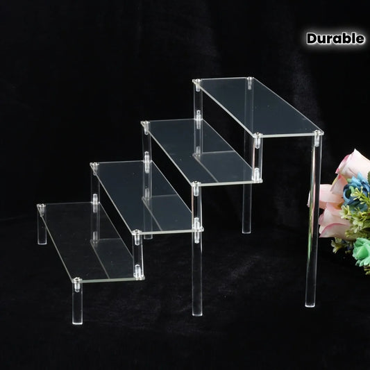 COBASPORT Clear Acrylic Display Stand for Jewelry Makeup and Cupcakes
