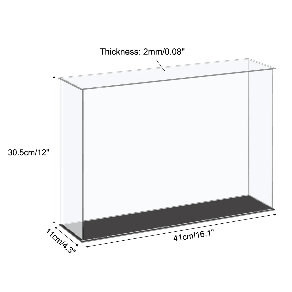 Acrylic Display Case Dustproof Storage Box For Collectibles