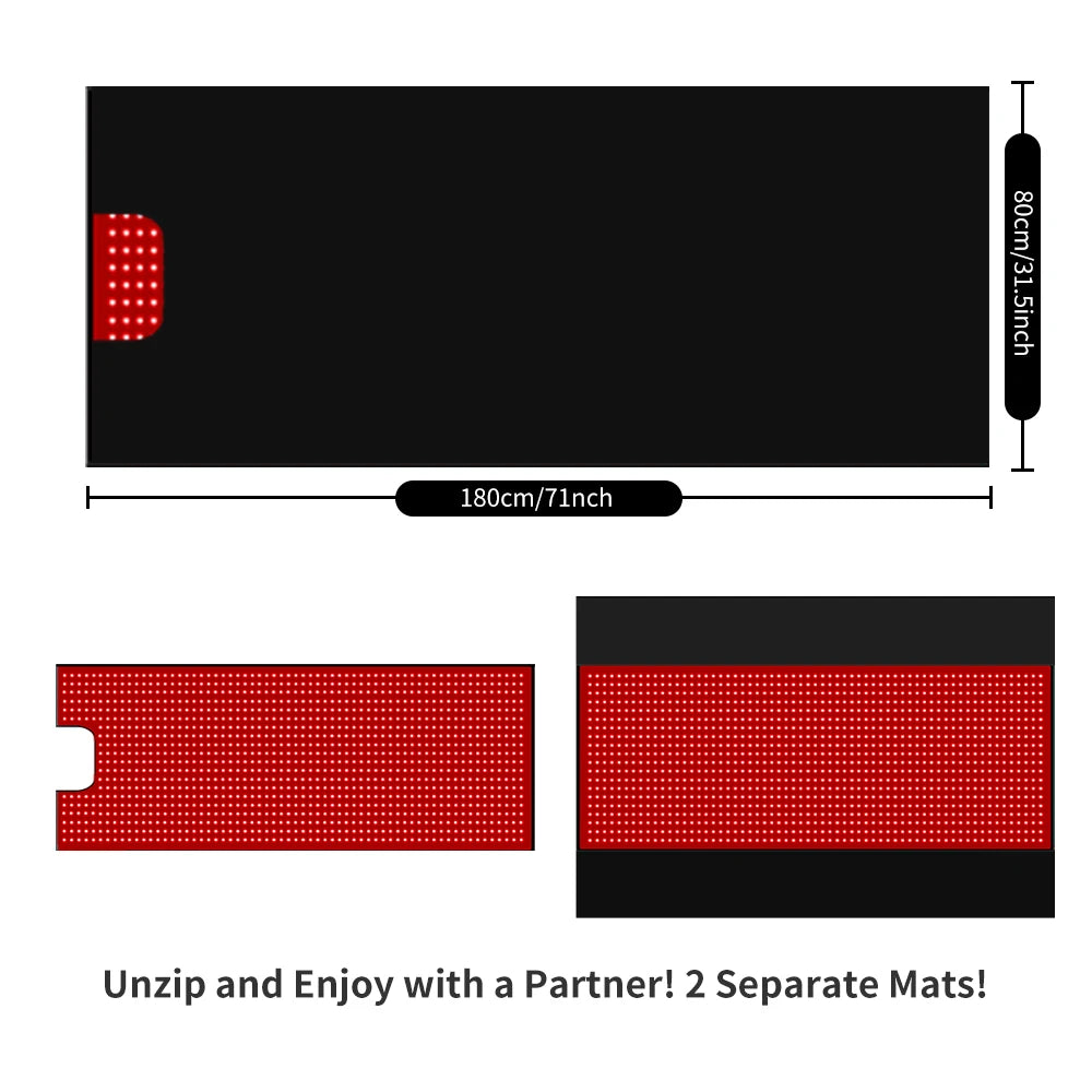 Full Body LED Infrared Thermal Relaxation Sleeping Mat