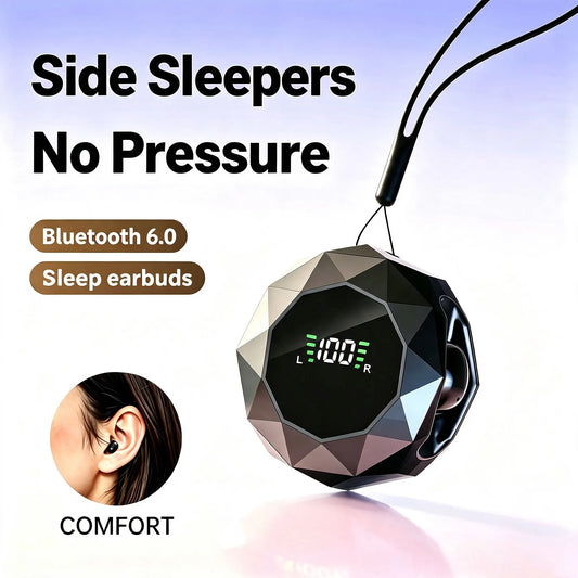 SHUKE Wireless Sleep Earbuds for Side Sleepers With Noise Reduction