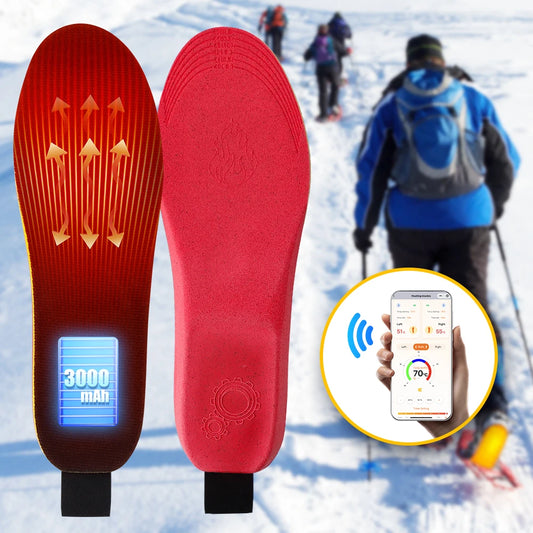 Hailicare Smart Heated Insoles With App Control Rechargeable Foot Warmers