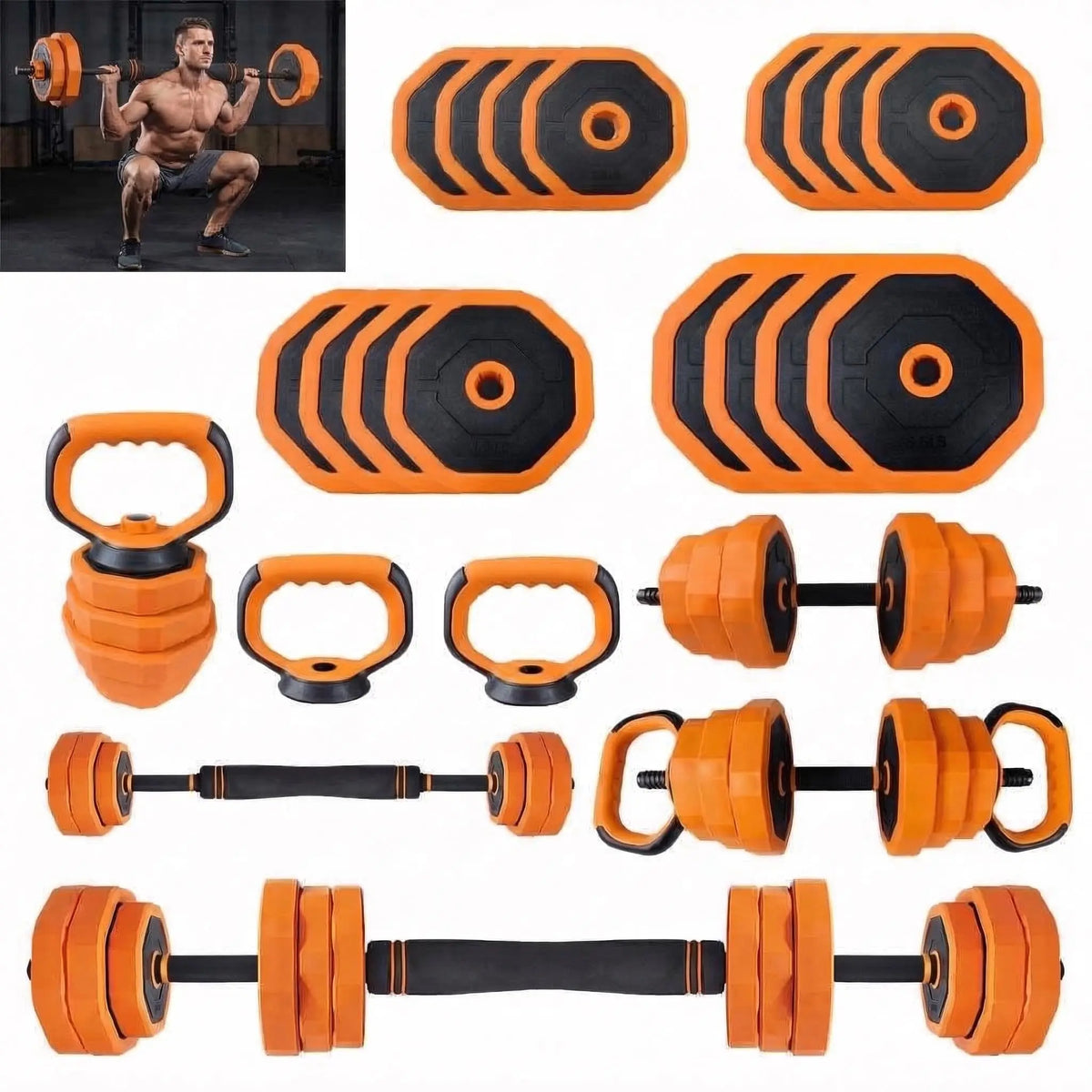 Adjustable Dumbbells Weight Set For Home Gym Strength Training