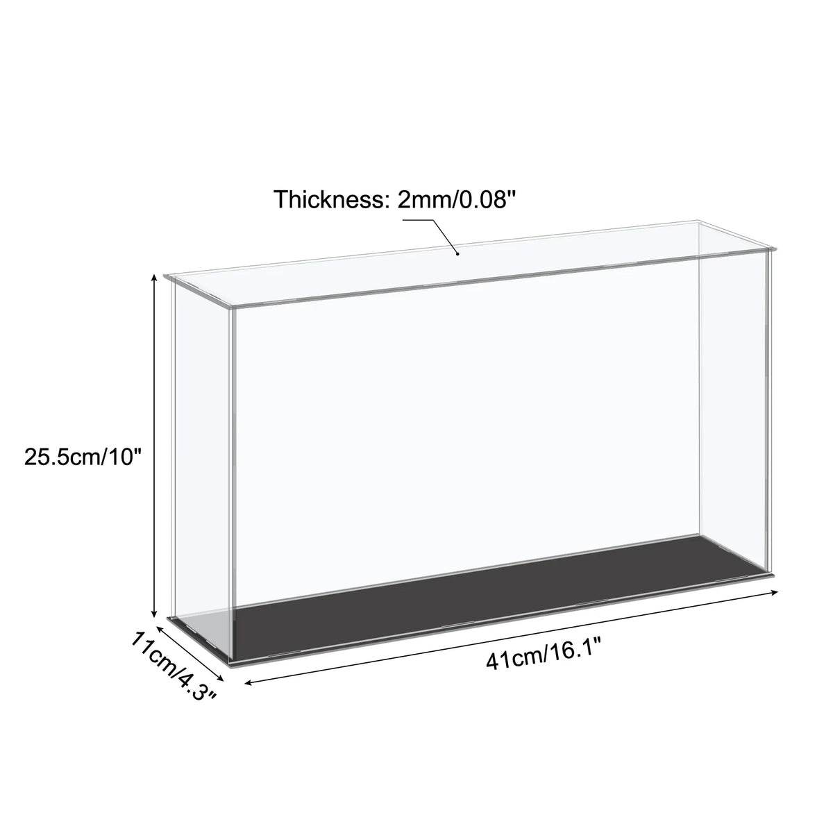 Acrylic Display Case Dustproof Storage Box For Collectibles