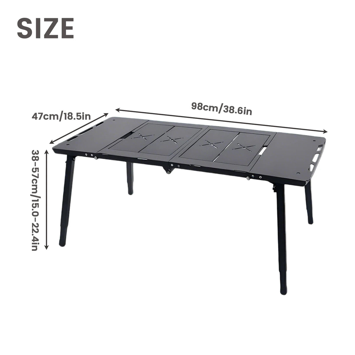 Pakicetus Foldable Camping Table Portable Outdoor Utility Table