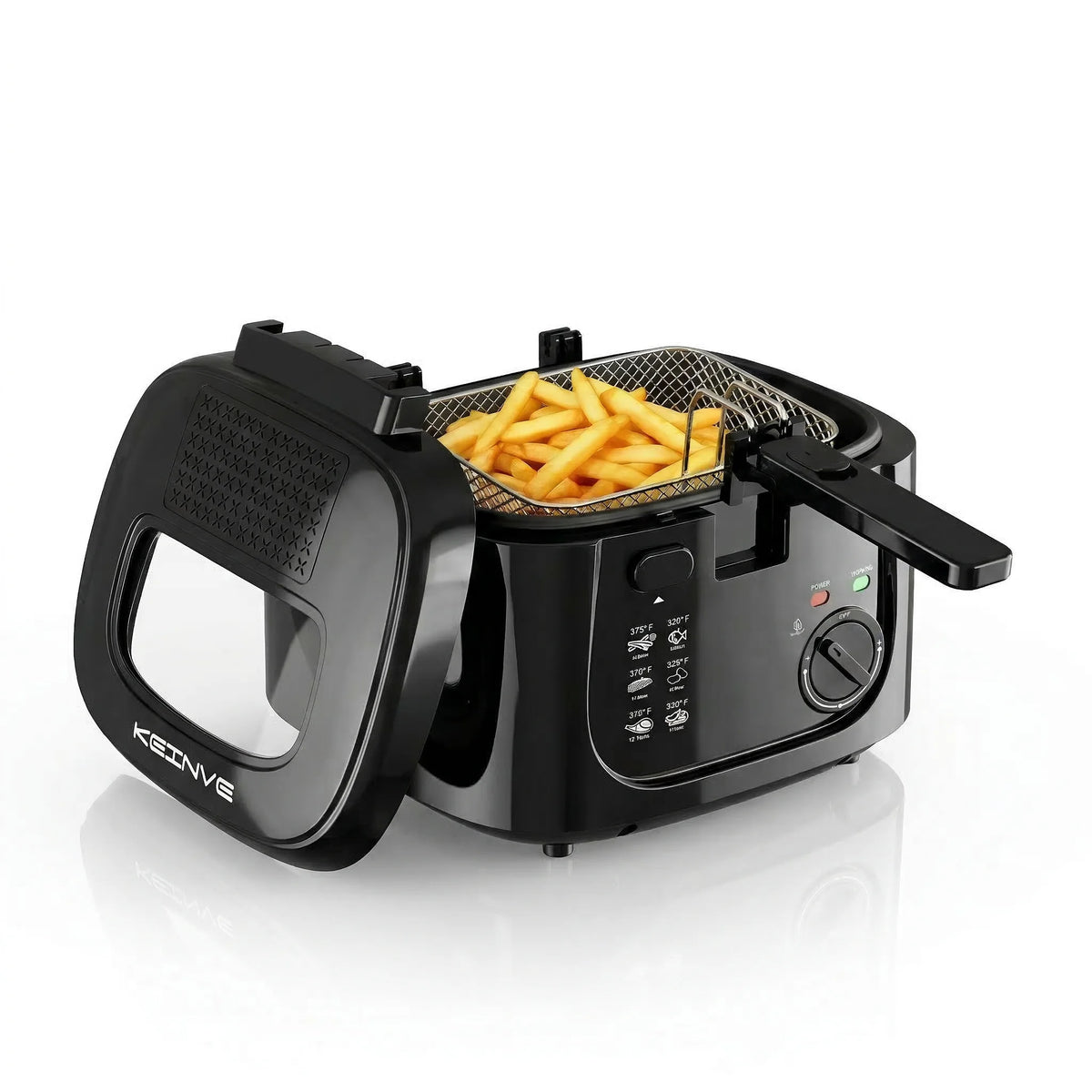 CACHOO 1600W Digital Deep Fryer With Adjustable Temperature Control