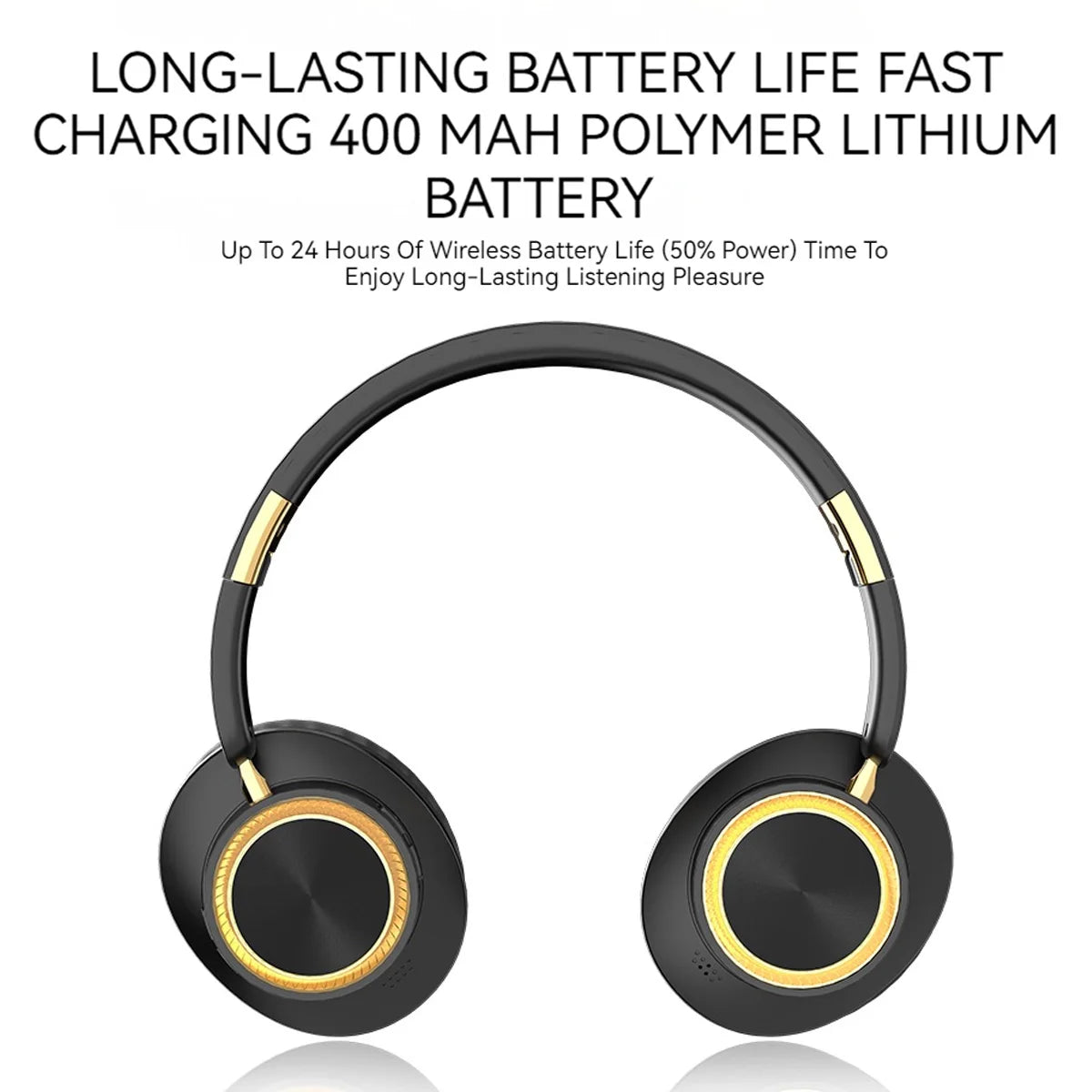 STONEGO Foldable Wireless Bluetooth Gaming Headphones With HiFi Stereo Sound