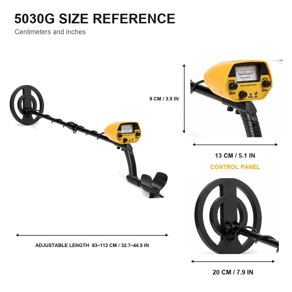Adjustable Waterproof Metal Detector Kit With Digital Display Screen