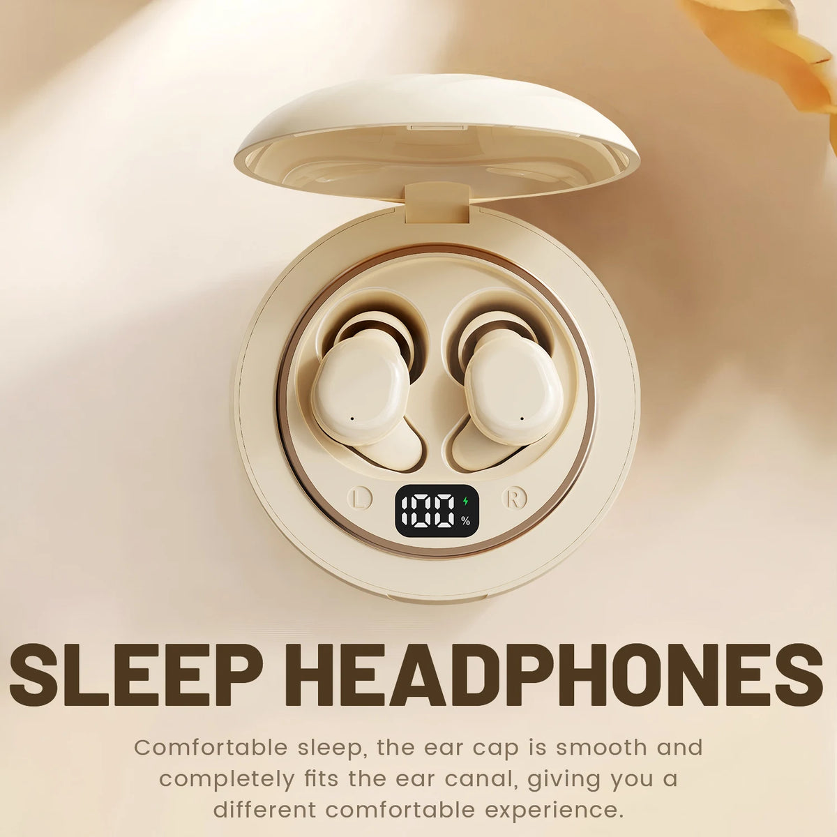 SHUKE Bluetooth Sleep Earbuds With Noise Cancellation For Side Sleepers