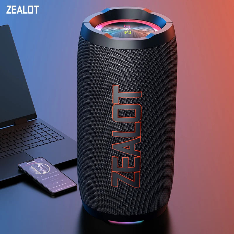 ZEALOT Portable Waterproof Bluetooth Speaker With Stereo Bass Sound