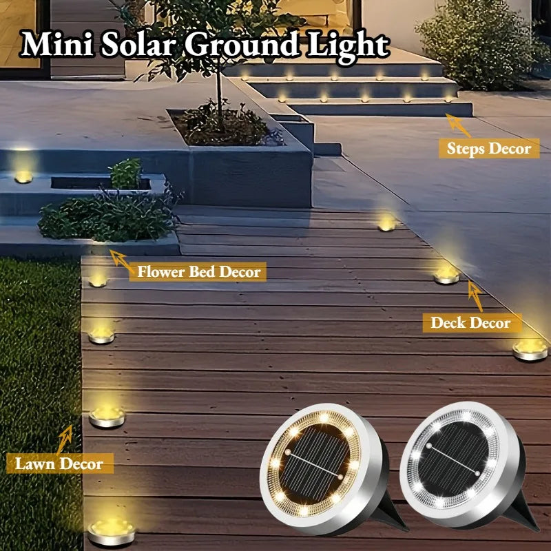 Solar Pathway Lights for Garden Patio Lawn and Landscape Lighting