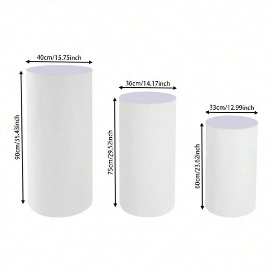 Cylinder Pedestal Display Stands for Weddings and Events