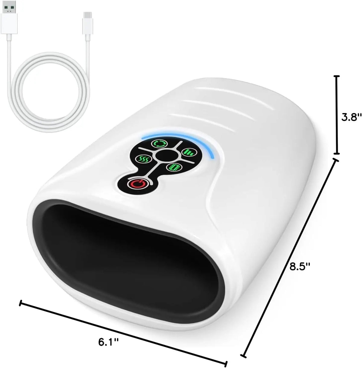 LINGTENG Cordless Heated Hand Massager For Comfortable Relaxation