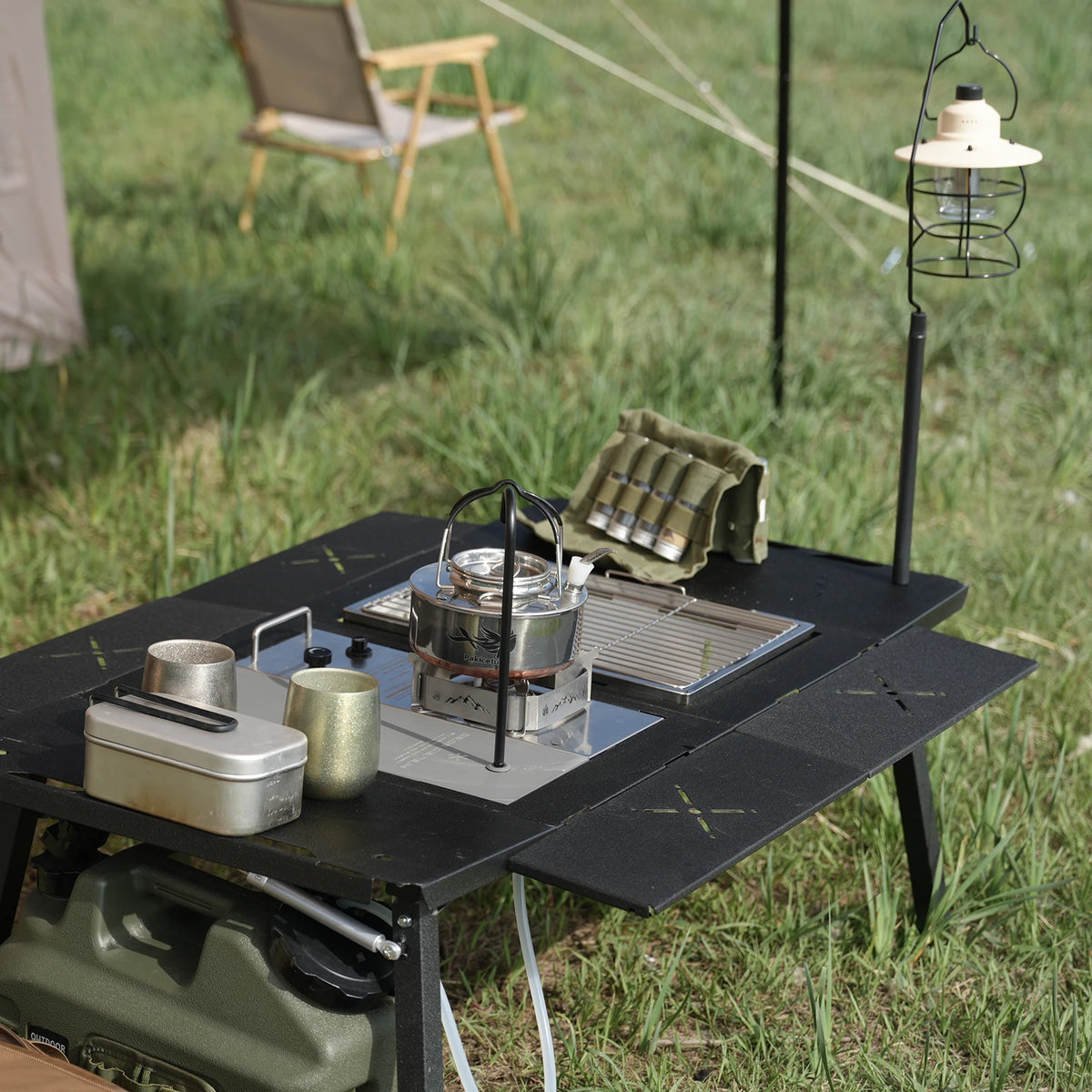 Pakicetus Foldable Camping Table Portable Outdoor Utility Table