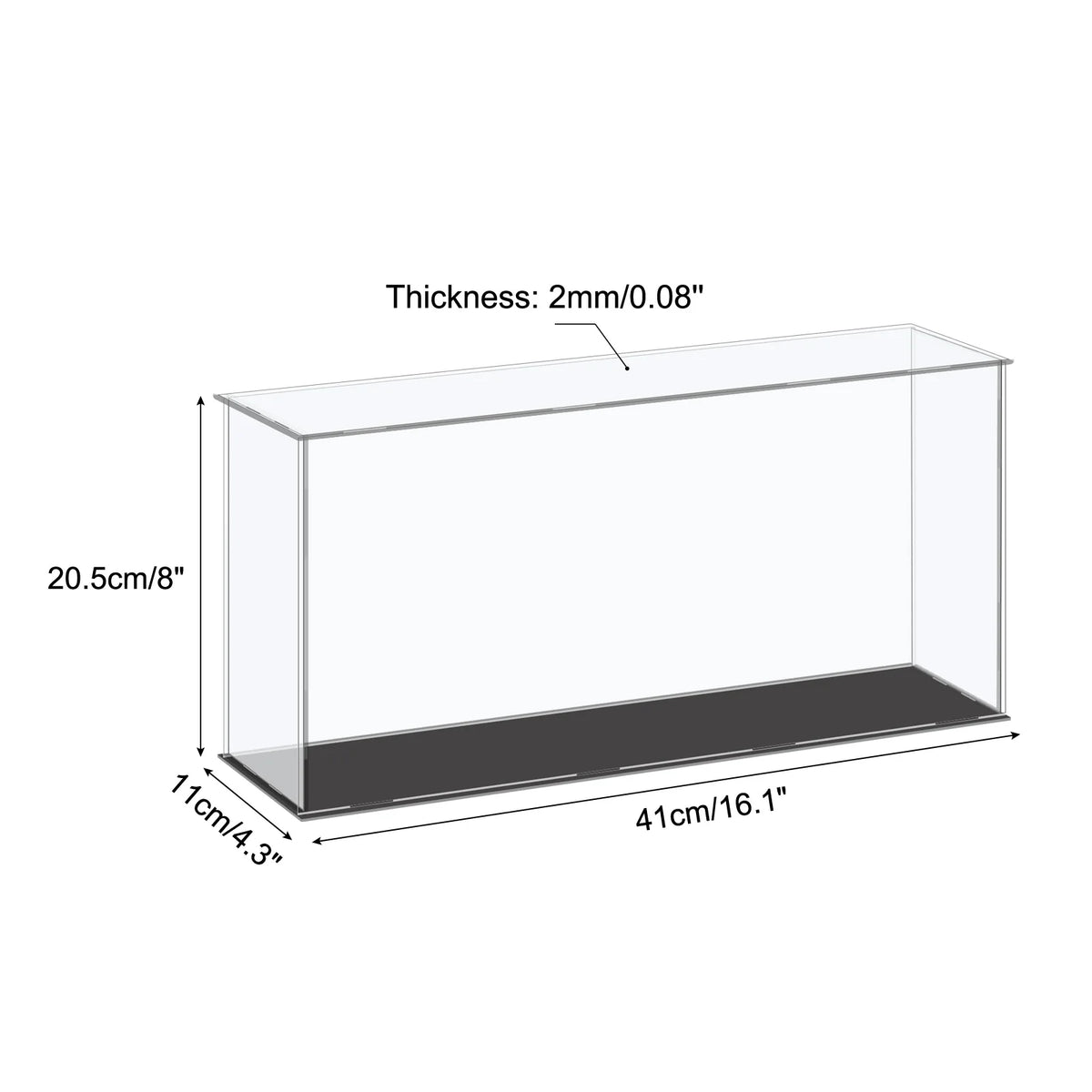 Acrylic Display Case Dustproof Storage Box For Collectibles