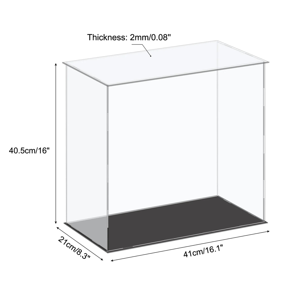 Acrylic Display Case Dustproof Storage Box For Collectibles