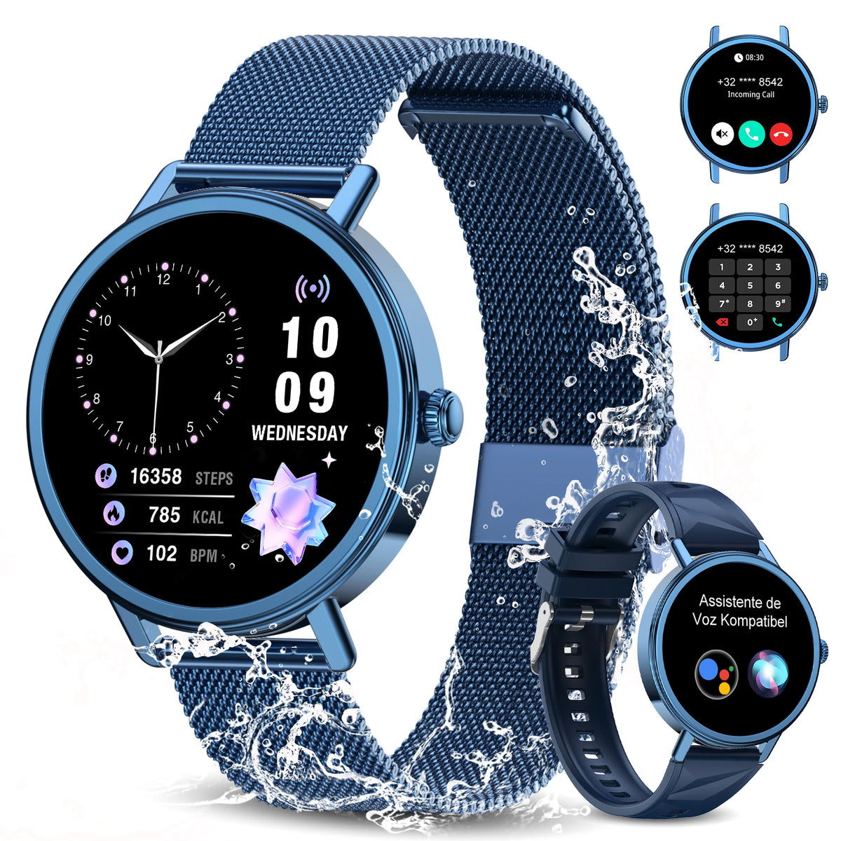 Blackview Waterproof Smartwatch With Heart Rate Monitor Fitness Tracking