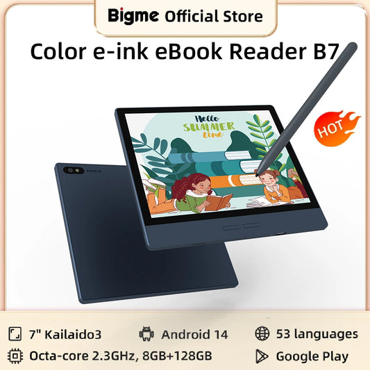 Bigme E Ink Android Tablet E Reader With 4G Connectivity