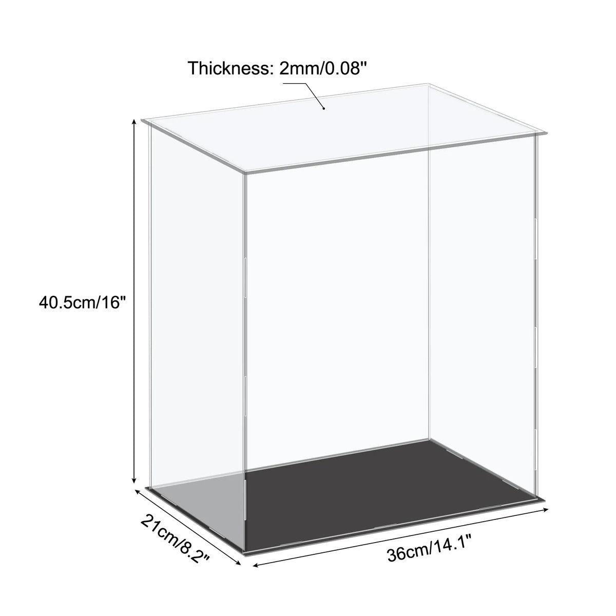 Acrylic Display Case Dustproof Storage Box For Collectibles