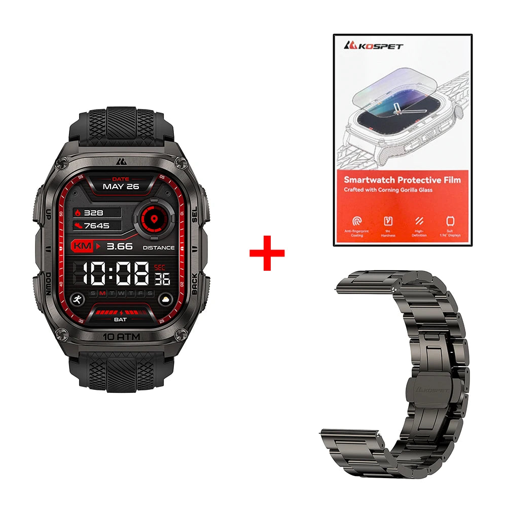 KOSPET Tank M4 Smart Watch GPS Stainless Steel Dive Edition