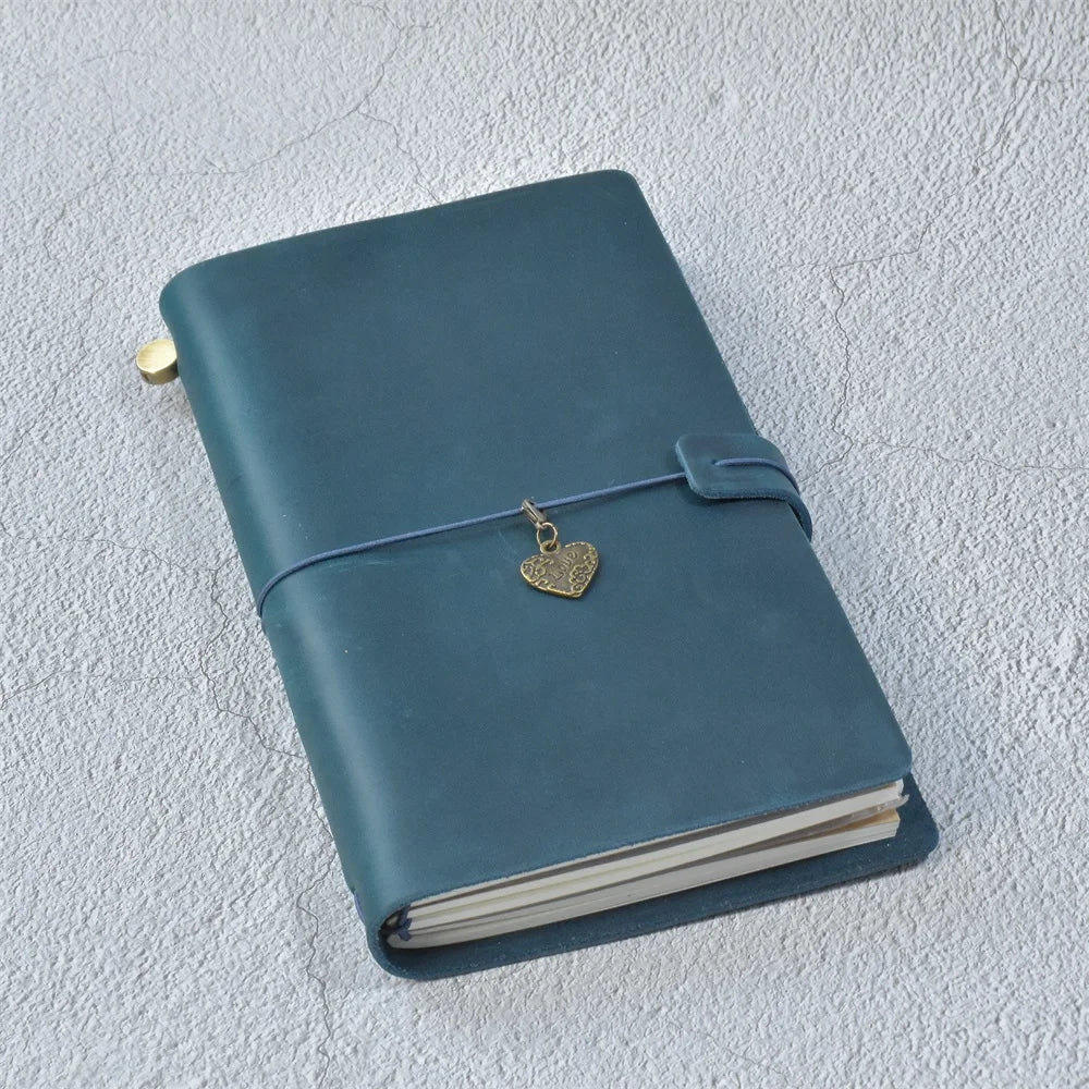 RAYSLIN Genuine Leather Refillable Custom Travel Diary Journal