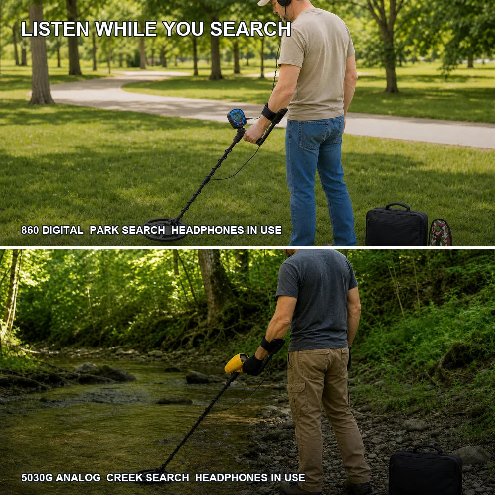 Adjustable Waterproof Metal Detector Kit With Digital Display Screen