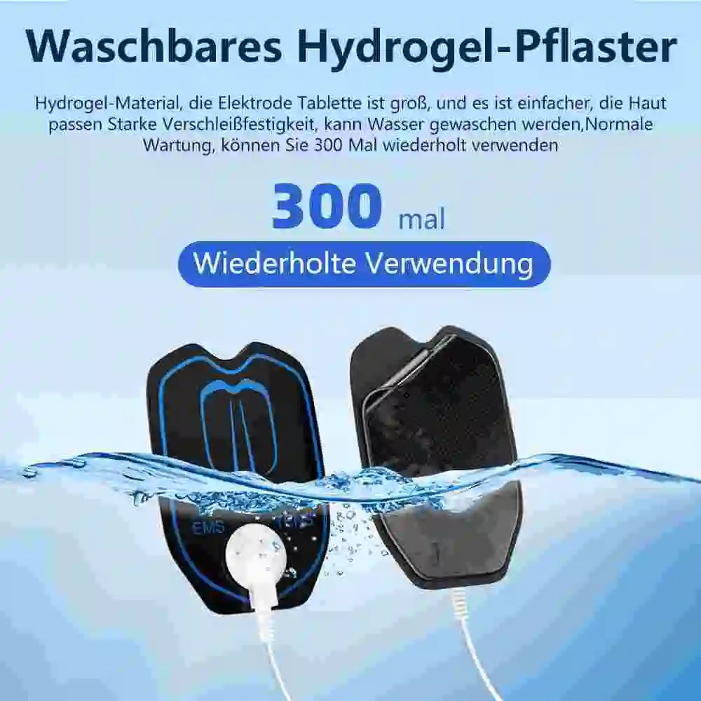 Rechargeable Dual Channel Tens Ems Muscle Stimulator With 10 Pads