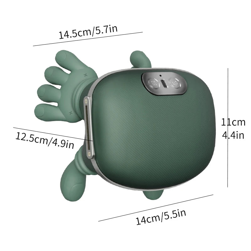 Wireless Heated Neck And Shoulder Massager With Finger Massage