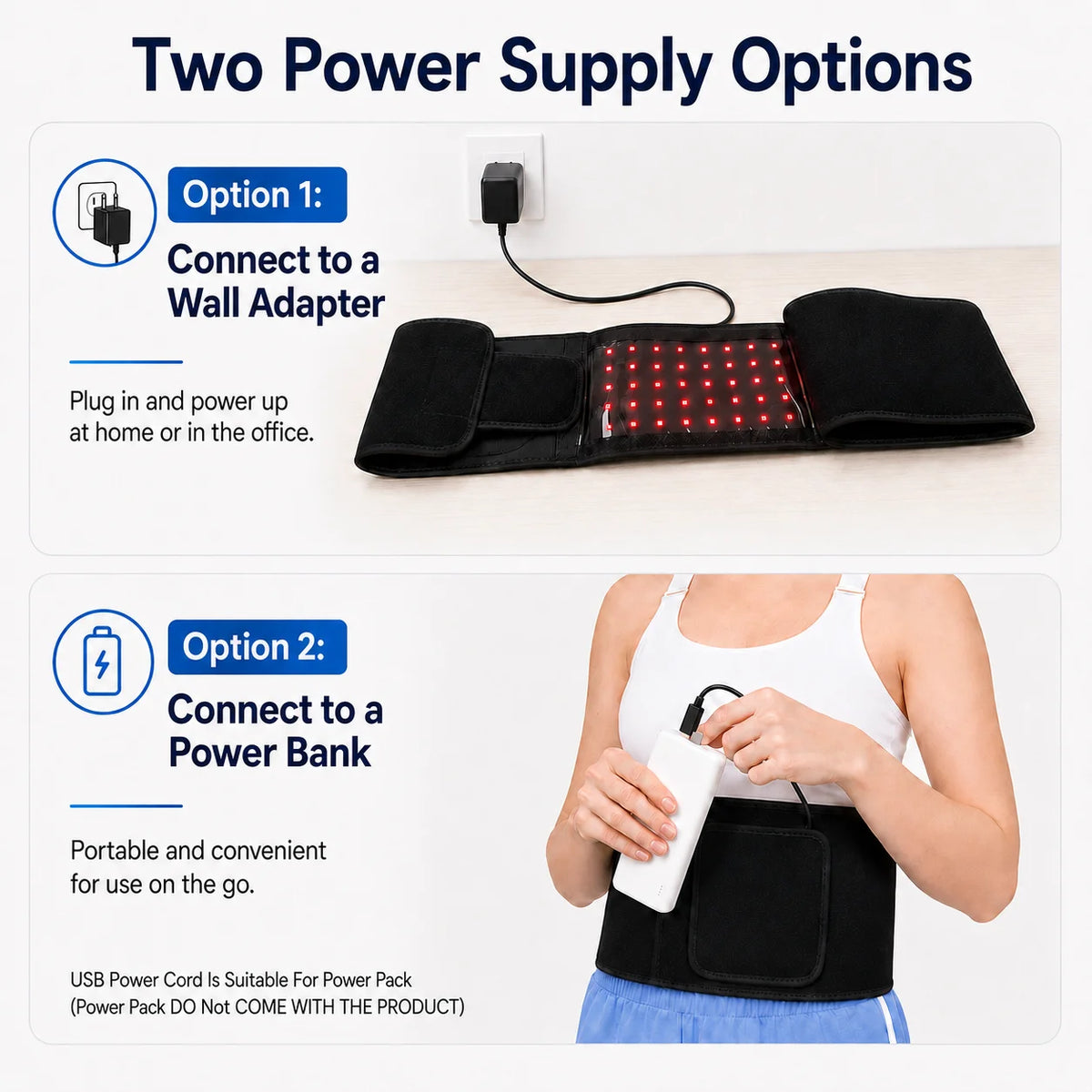 Premium 660Nm 850Nm Near Infrared Red Light Therapy Belt
