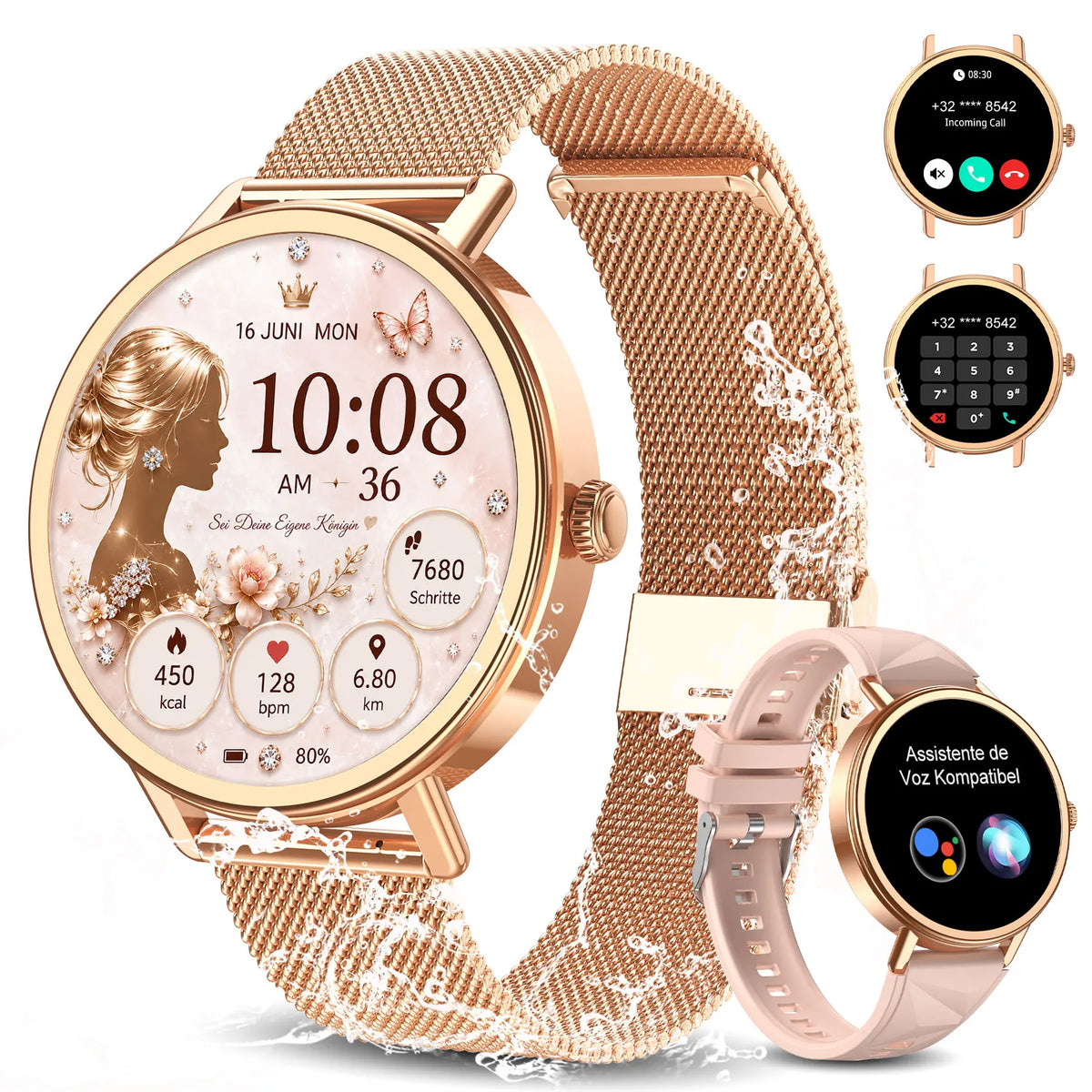 Blackview Waterproof Smartwatch With Heart Rate Monitor Fitness Tracking