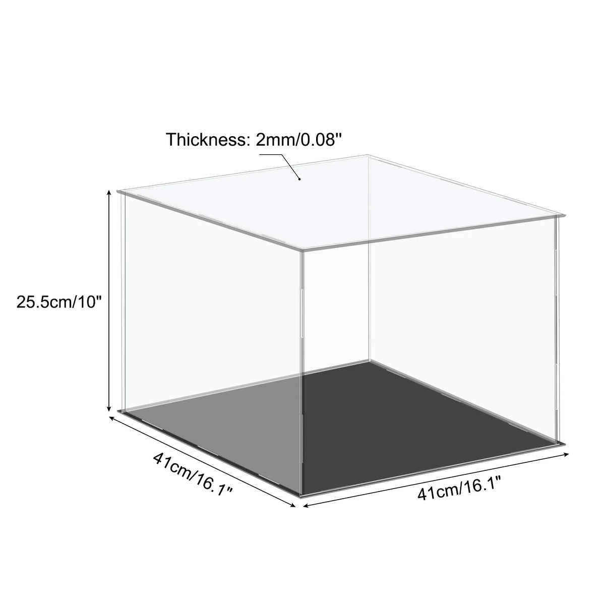 Acrylic Display Case Dustproof Storage Box For Collectibles