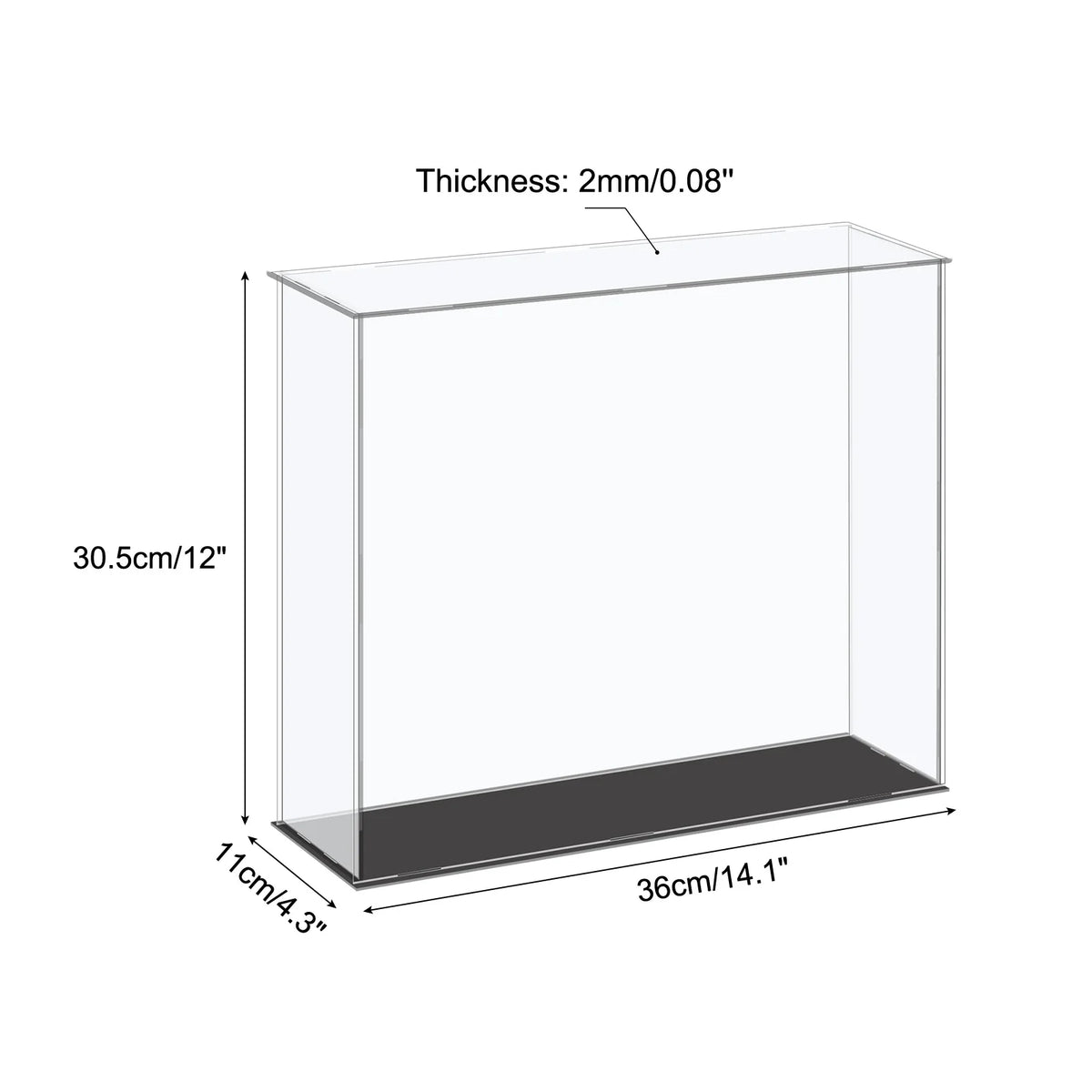 Acrylic Display Case Dustproof Storage Box For Collectibles